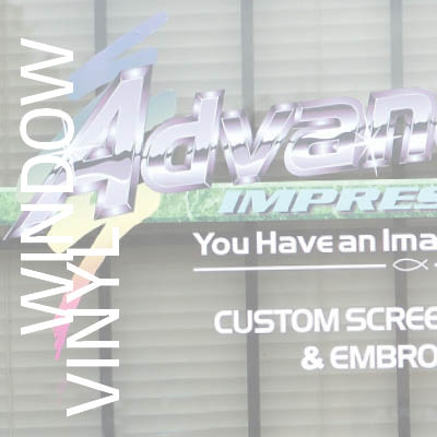 Advanced Impressions Logo on window